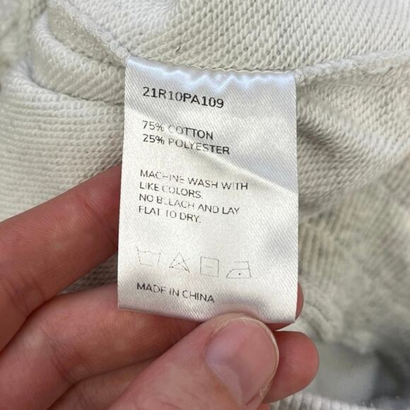 Nap Loungewear Cropped Wide Leg Terry Pull On Sweatpants REPAIRED - Small - Picture 10 of 11